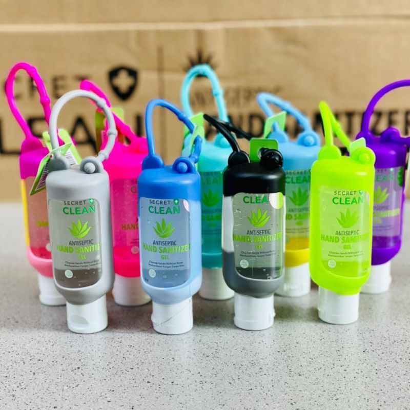 Secret Clean Hand Sanitizer Liquid 60ml dan 50ml + Silicone Case