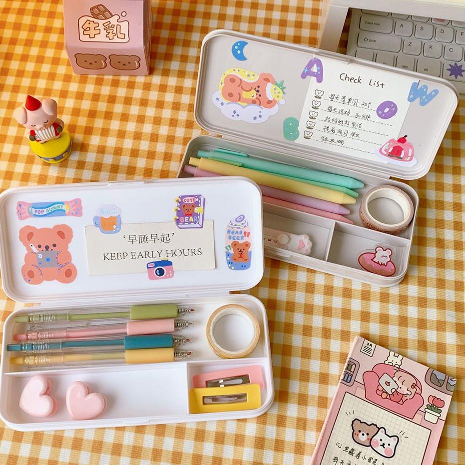 

Paling Dicari.. JW0130 - Kotak Pulpen Pensil Tempat Pensil Minimalis Pencil Case Aesthetic Sudah Termasuk Sticker