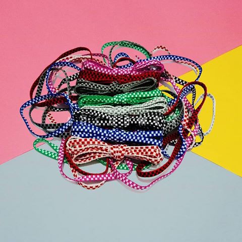 Shoelace High Quality Tali Sepatu Motif Chekerboard 130cm