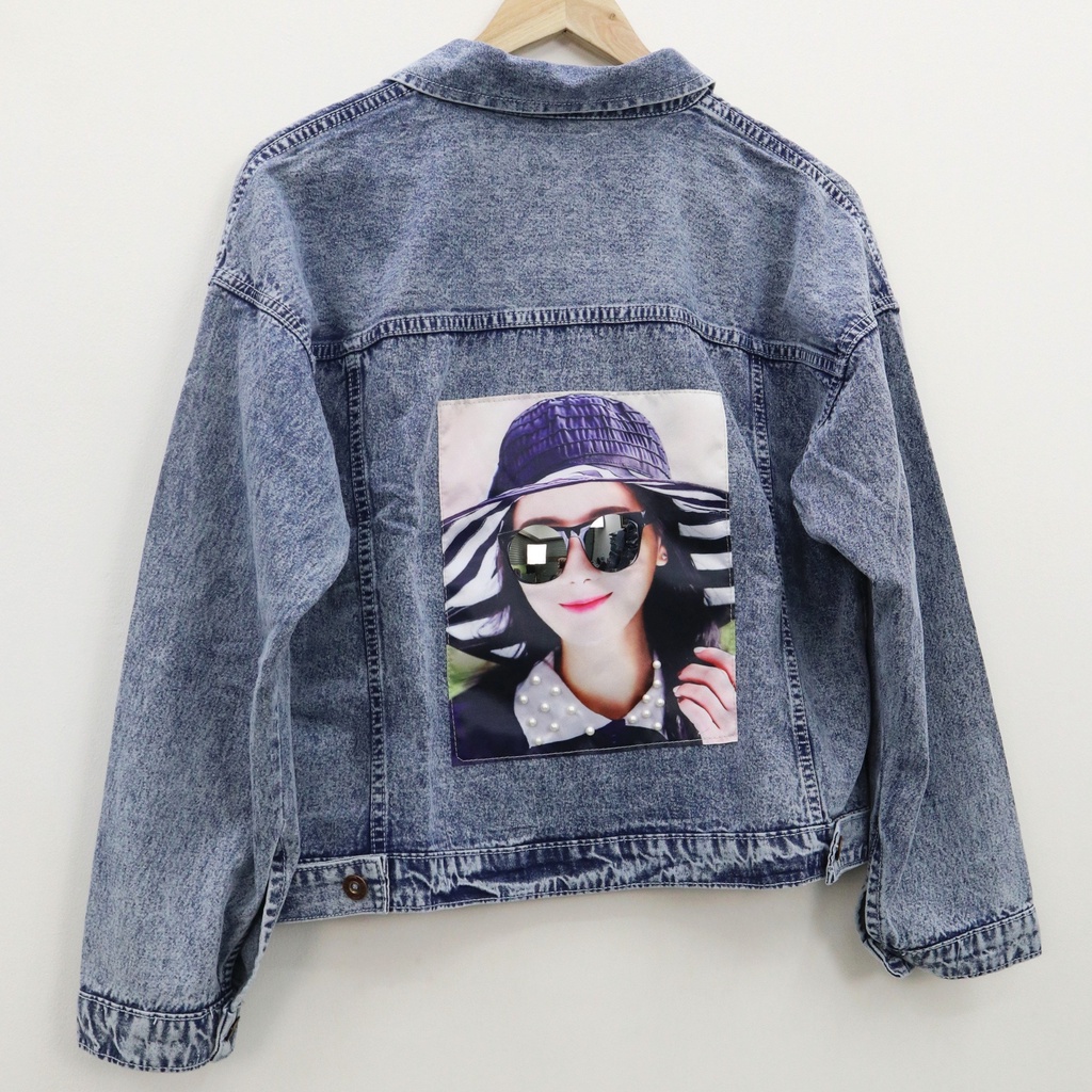 Oversize nala agni jacket jeans wanita by Genijeans