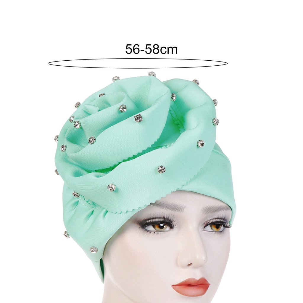 Topi Bonnet Bahan Katun Warna Polos Untuk Belanja