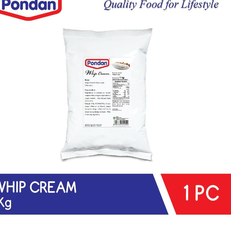 

NEW Pondan Whip Cream BULKY