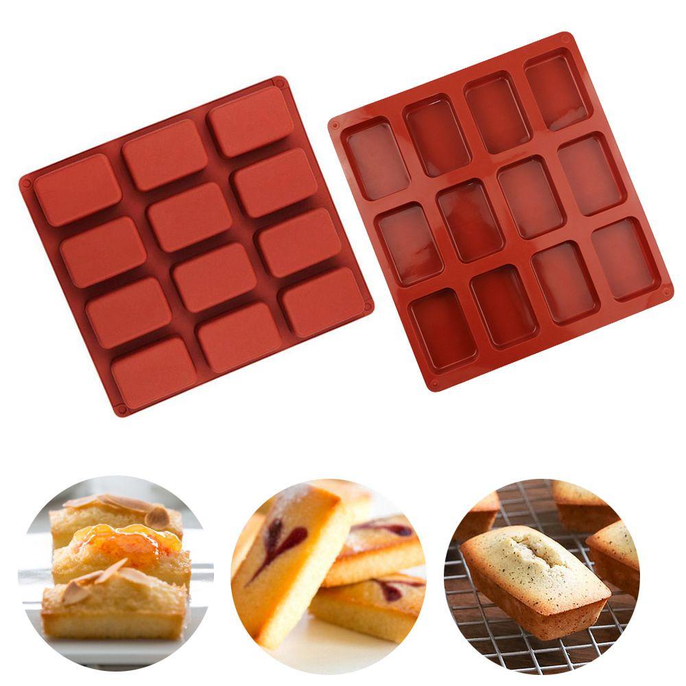 【 ELEGANT 】 Loyang Brownies Silikon Mini DIY Loyang Roti Dekorasi Kue Untuk Dapur Baking Kitchen Bakeware Cetakan Kue