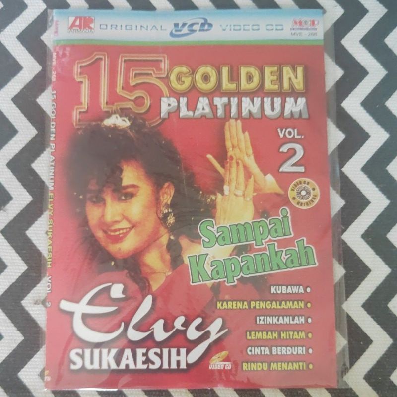 VCD KARAOKE ORIGINAL 15 GOLDEN PLATINUM ELVY SUKAESIH VOL.2
