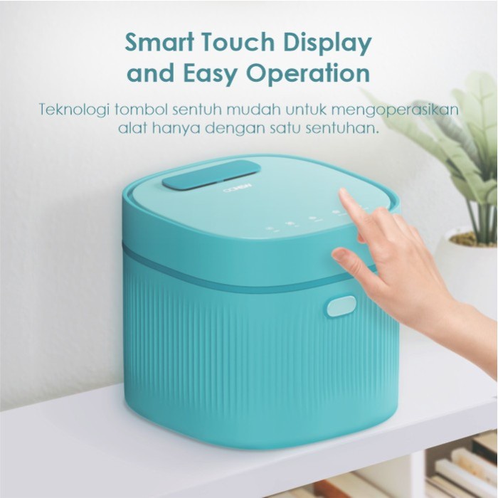 Oonew TB-2016 Sterilizer dan Pengering UV LED Hijau Pistachio 269x269x247mm