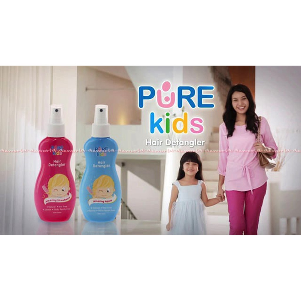 Pure Kids Hair Detagler Biru Pink Pure Kids Untuk Rambut Ana