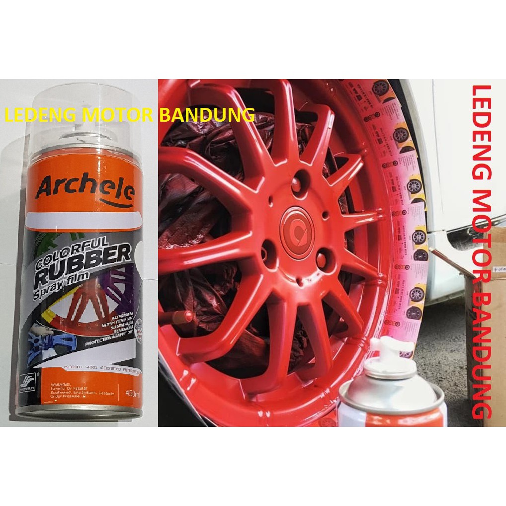 Archele Rubber Paint Colorfull Spray Film Haoshun Cat Semprot Silicone Anti Gores dan Tidak Berbekas