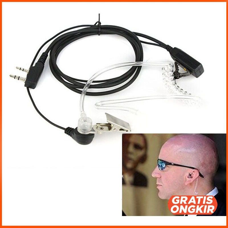 Headset Earphone FBI Style untuk Walkie Talkie