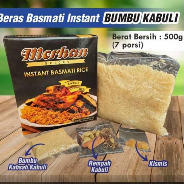 

Nasi Kebuli Instan (Beras Basmati + Bumbu Bubuk + Rempah-rempah Khas Kebuli)