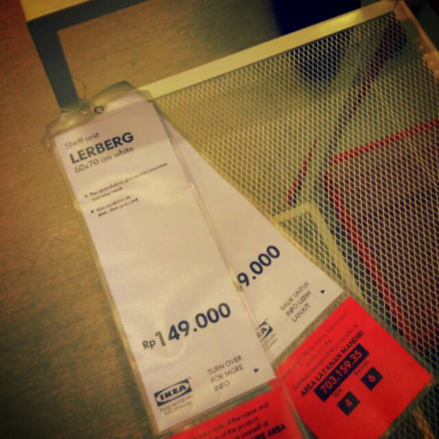 Ter Murah Original IKEA LERBERG 154ribu rak serbaguna 2 susun 60 x 70 cm