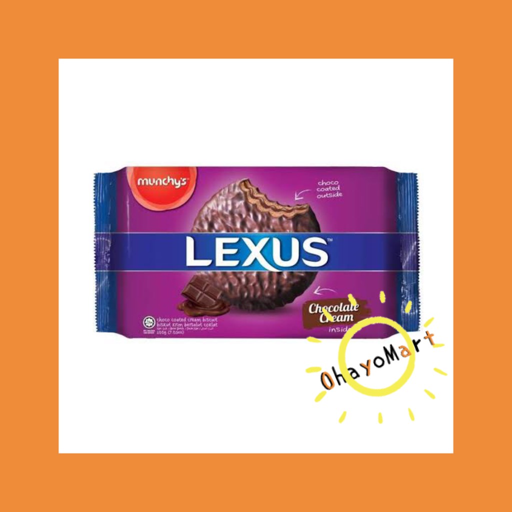 Munchy's / munchys Lexus Chocolate cream/ biskuit krim coklat/ lexus coklat bundar 200g