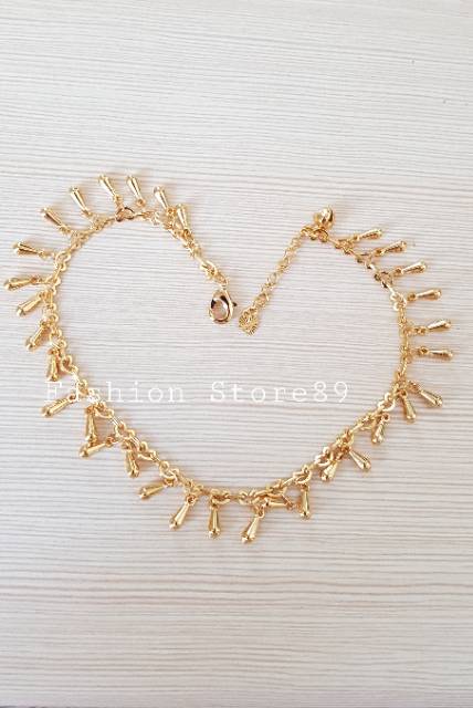 Gelang Kaki jurai fashion import Super imut xuping perhiasan lapis emas 18K