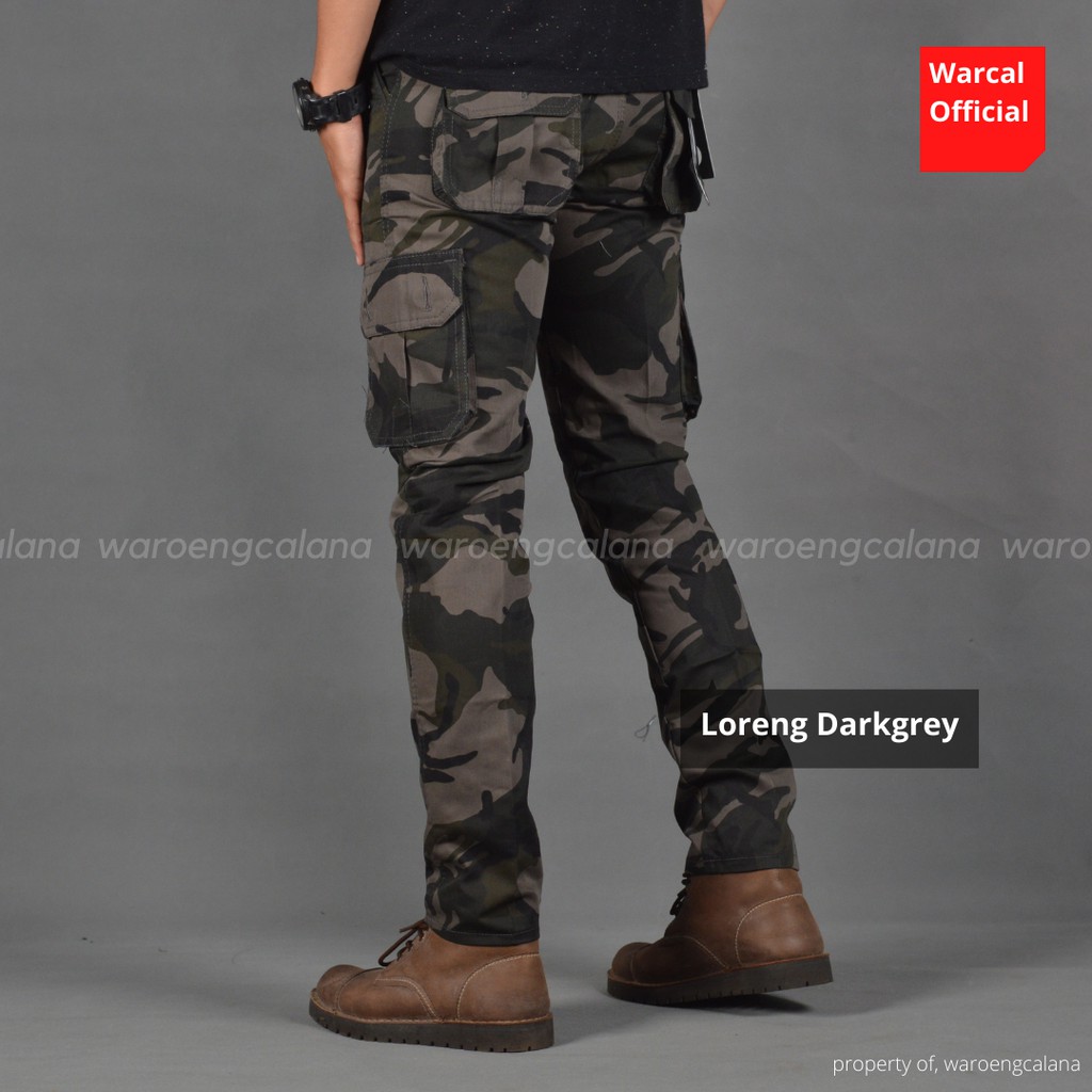 In One Cargo Panjang Loreng Darkgrey