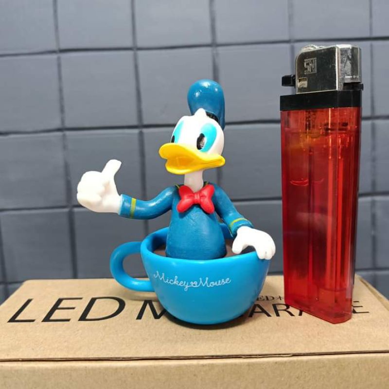 mainan static figuretea pot donald duckmickey seriestinggi sekitar 3 inchbahan pvc loose pack CMWtpO