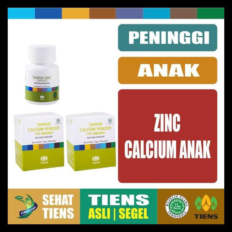 

BIG SALE Peninggi Badan Tiens REMAJA 20 Hari 2 Susu Kalsium Children 1 Zinc ORI TERBARU