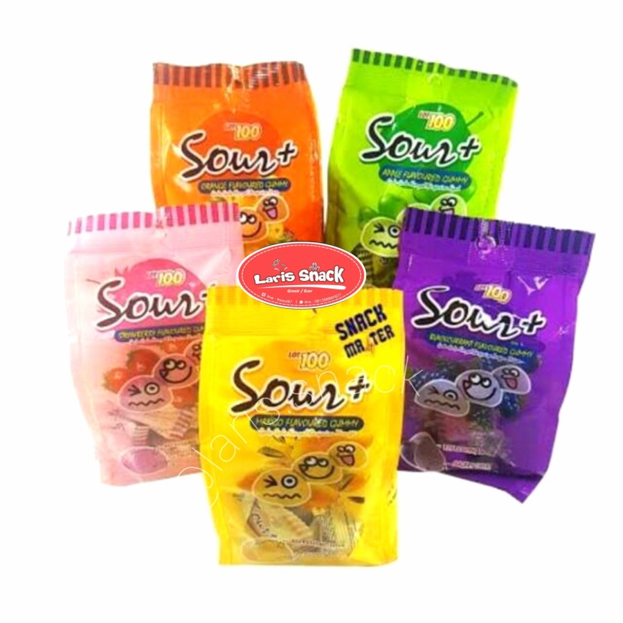 Jual Permen Asam Lot 100 Sour + Aneka Rasa Buah Import Candy