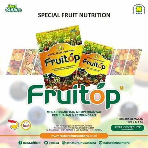 Fruitop Nasa Pupuk Organik/Pupuk Pelabat Buah Pupuk perangsang buah Pupuk Serbuk Nasa Pupuk buah