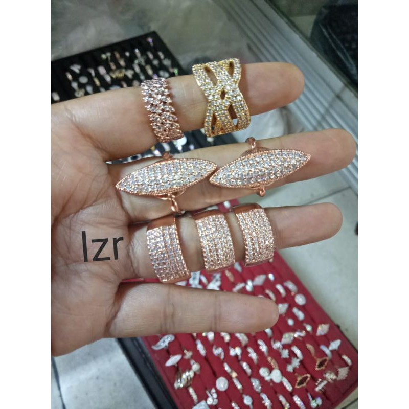 Cincin Replika berlian 18 k asli Xuping