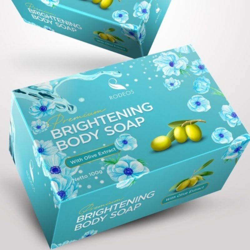 Rodeos Premium Brightening Body Soap Honey - Sabun Badan Pencerah Pembersih Pelembab Kulit - Atasi Garis Halus dan Keriput