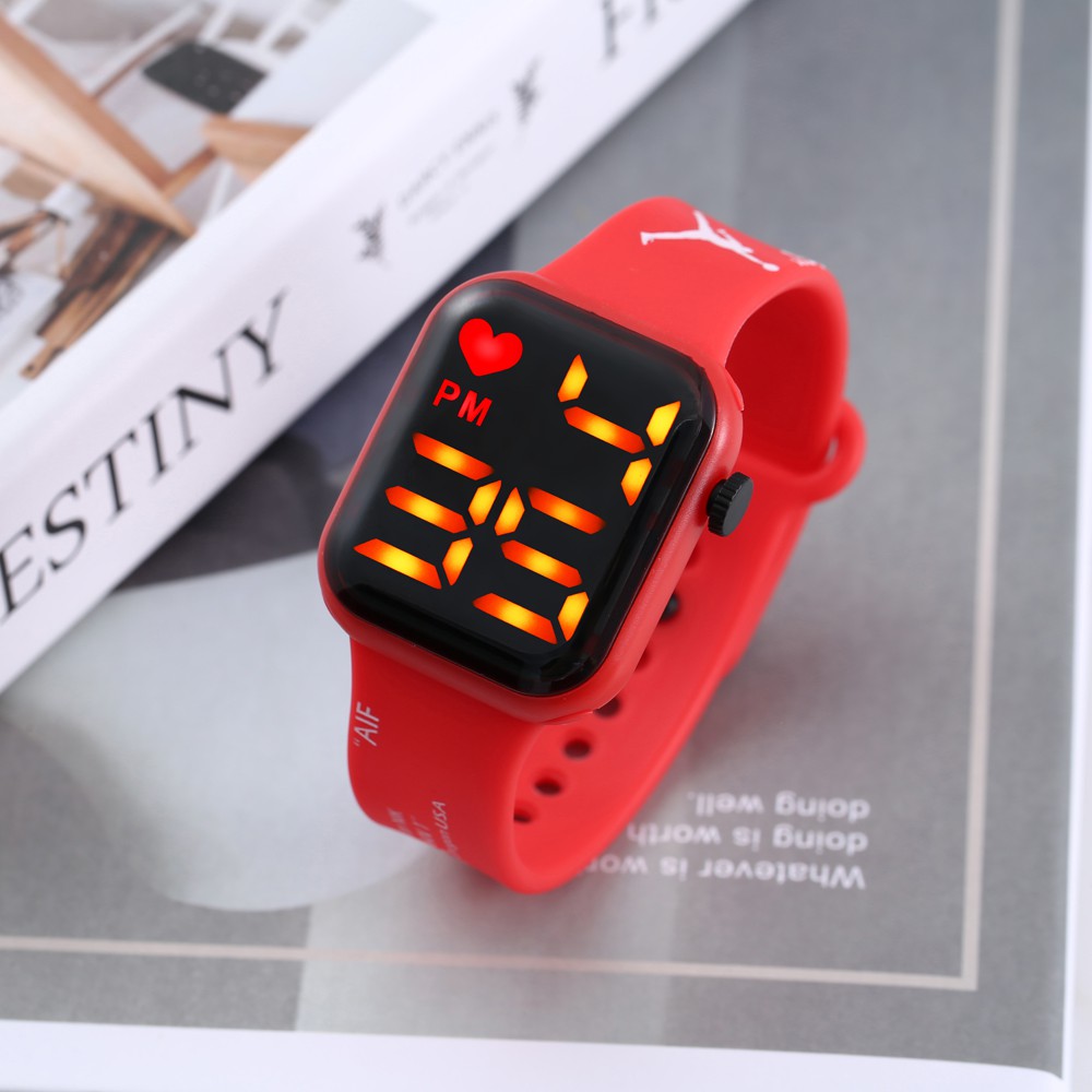 Jam Tangan LED Digital Pria Wanita Rubber Electronic Fashion Couple Anak Remaja Import Premium tahan air M133