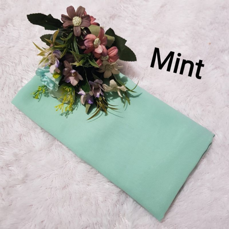 (TERMURAH) hijab Segiempat Bella Square Pollycotton premium-Mint