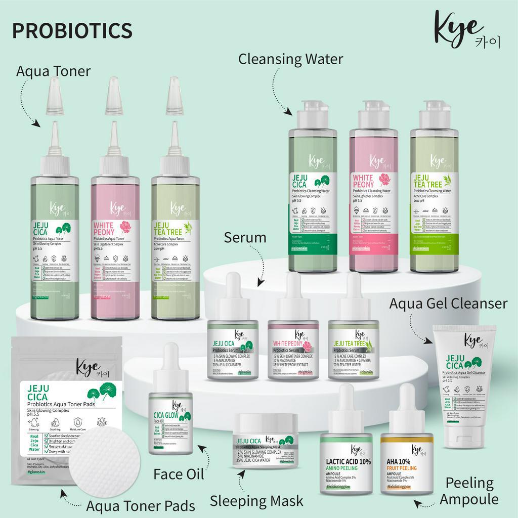 Kye Skincare Series / Aqua Toner - Cleansing Water - Serum - Acne Patch - Toner Pads