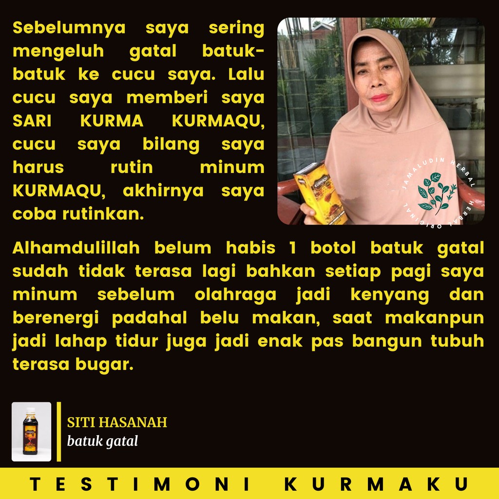 Obat Herbal Batuk Menahun - Batuk Berdarah - Bronkitis - Batuk Rejan - Nyeri Paru Kurmaqu Asli-2