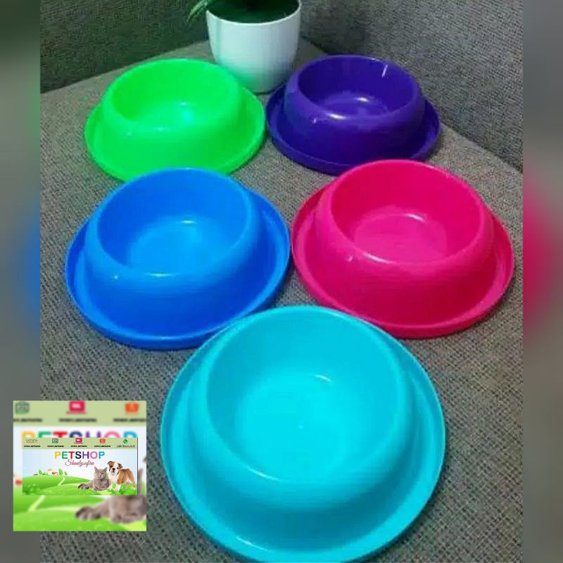 TEMPAT MAKAN SINGLE TEBAL UNTUK KUCING ANJING KELINCI HAMSTER ANTI SEMUT