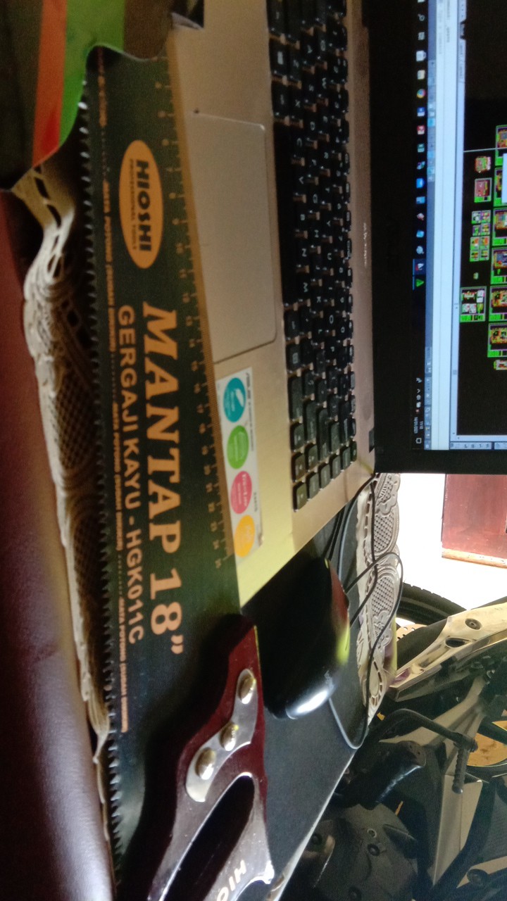 Gergaji Gorok Gagang Kayu Hioshi mantap