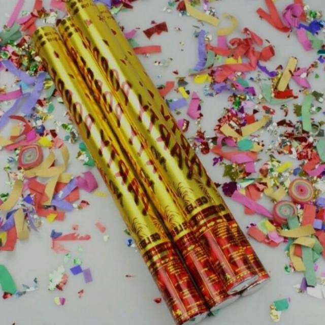 Party Popper / Confetti putar ukuran 50 CM ( wilayah jawa timur )