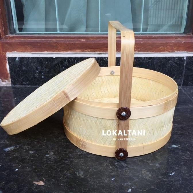 

Hampers Bambu/Keranjang Bambu/Anyaman Bambu/Rantang bambu 30CM