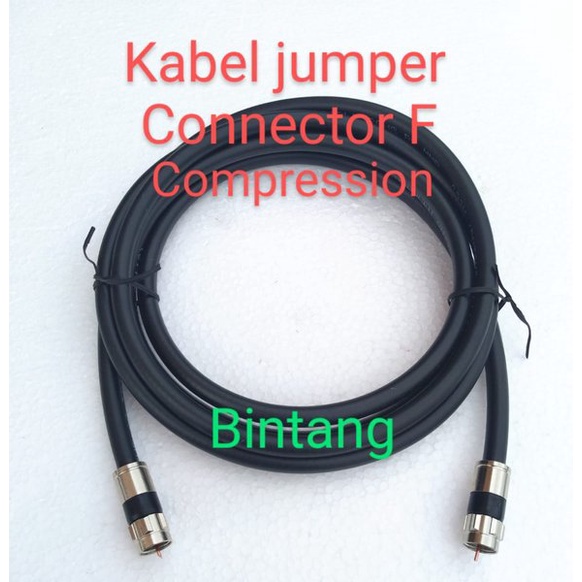 kabel jumper F lnb receiver parabola 2 meter