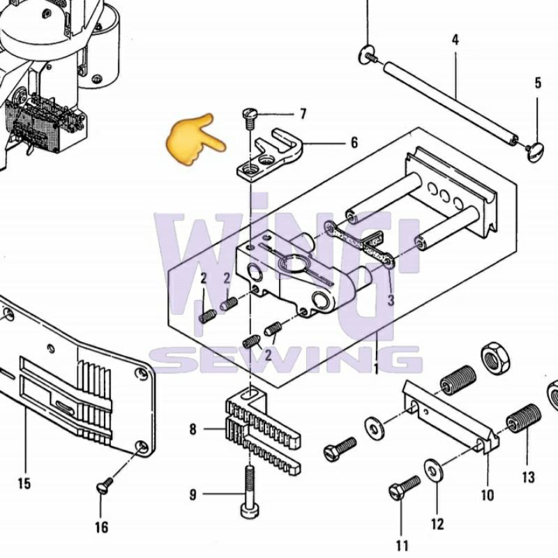 No 246011 NP7A Bracket Dudukan Gig iMesin Jahit Karung Portable NP-7A