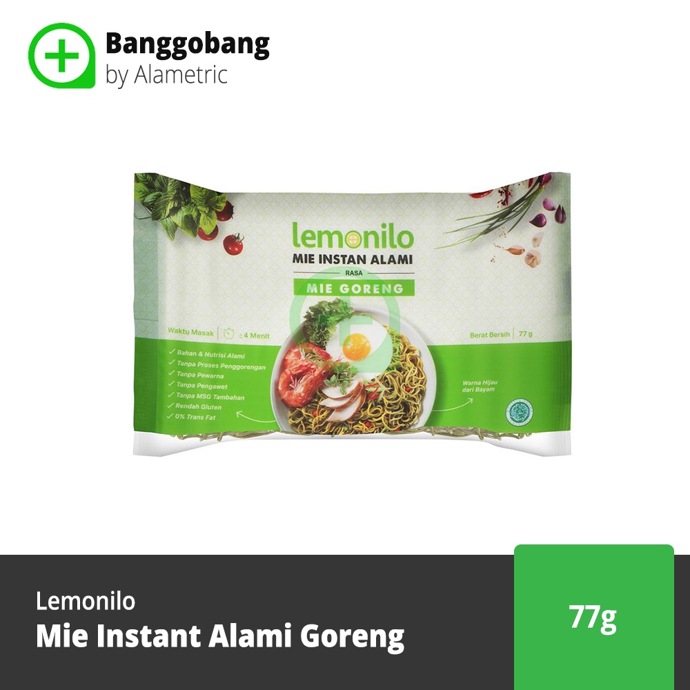 

Lemonilo Mie Instant Alami Goreng 1 Pcs 77 Gram - Banggobang