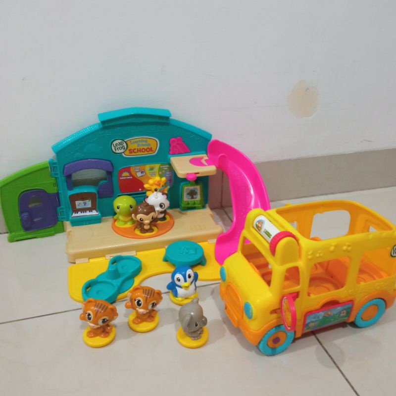 leapfrog play discover school set dan bus preloved