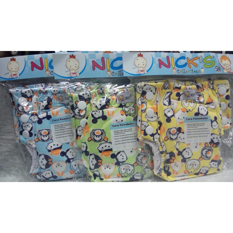 Clodi Bayi Nick's, diapers cuci ulang, cloth diapers, popok cuci ulang, popok kain, popok bayi