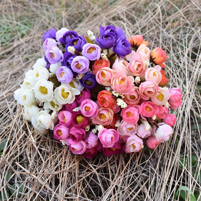 COD BUNGA MAWAR  BUNGA TANGKAI PLASTIK BUNGA ARTIFISIAL BUNGA PAJANGAN BUNGA HIASAN BT9024-1