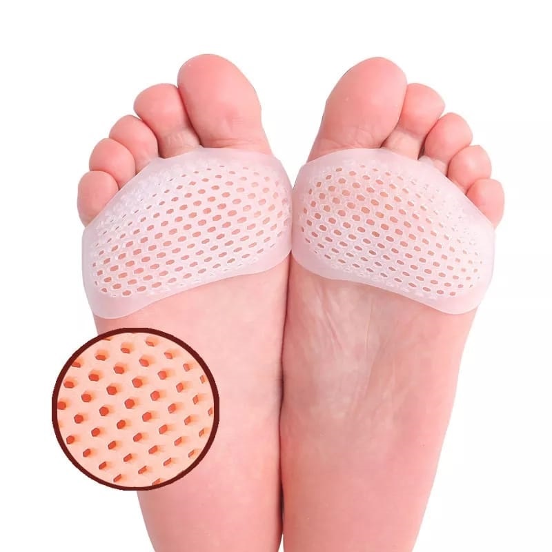 Insole Gel Anti Sakit 2 pcs kanan dan kiri Pelindung Kaki Depan Silikon Gel Anti Lecet Silicon Alas Kaki