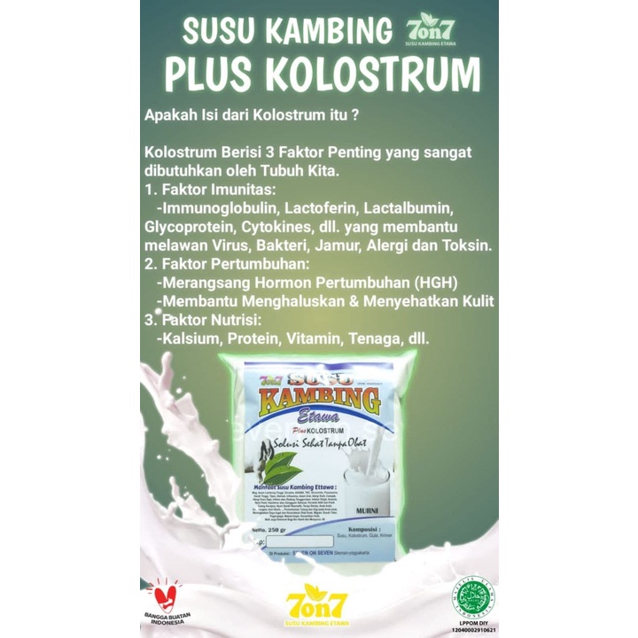 PRE-ORDER Susu Kambing PLUS KOLOSTRUM 1000gr