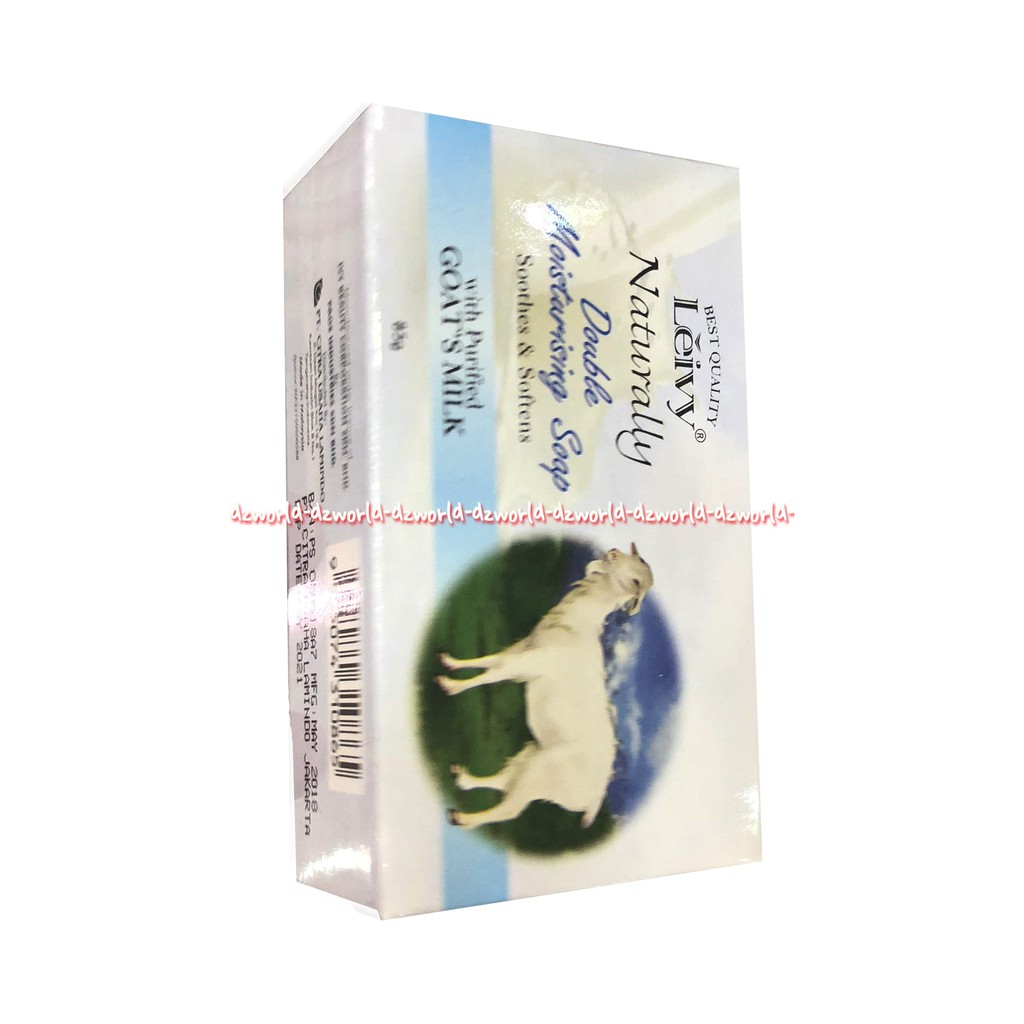 Leivy Naturally Double Moisturising Soap Goat's Milk Sabun Batang 85gr