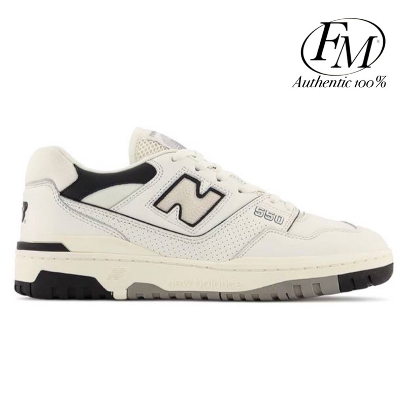 New Balance 550 Cream Black 100% Original