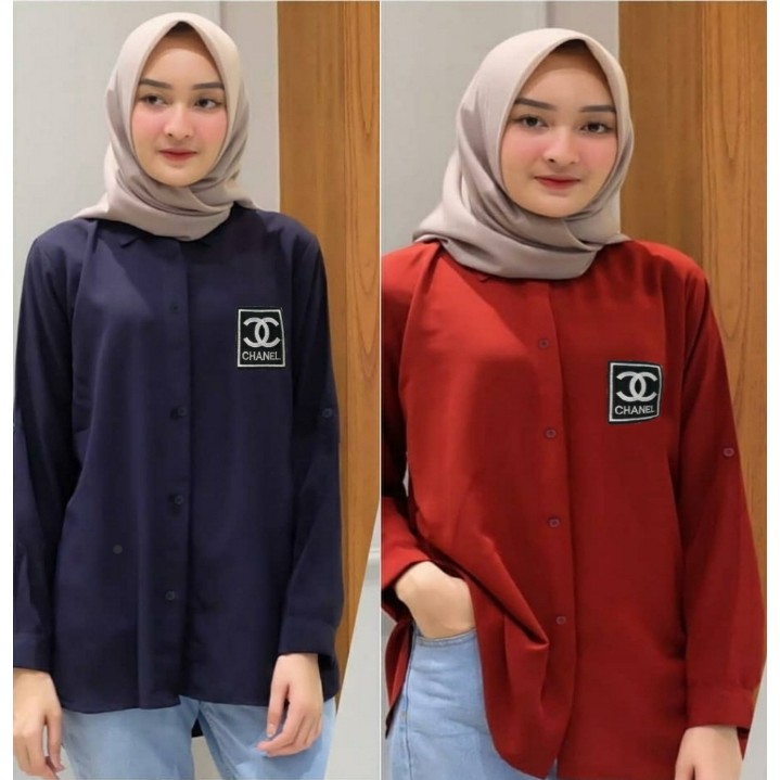 *[MCFK] Kemeja Ootd Hijab / Kemeja BAsic / Pakaian Wanita / Kemeja Wanita Casual