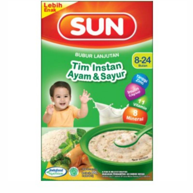 

Sun Bubur Lanjutan Tim Instan Ayam & Sayur 100gr