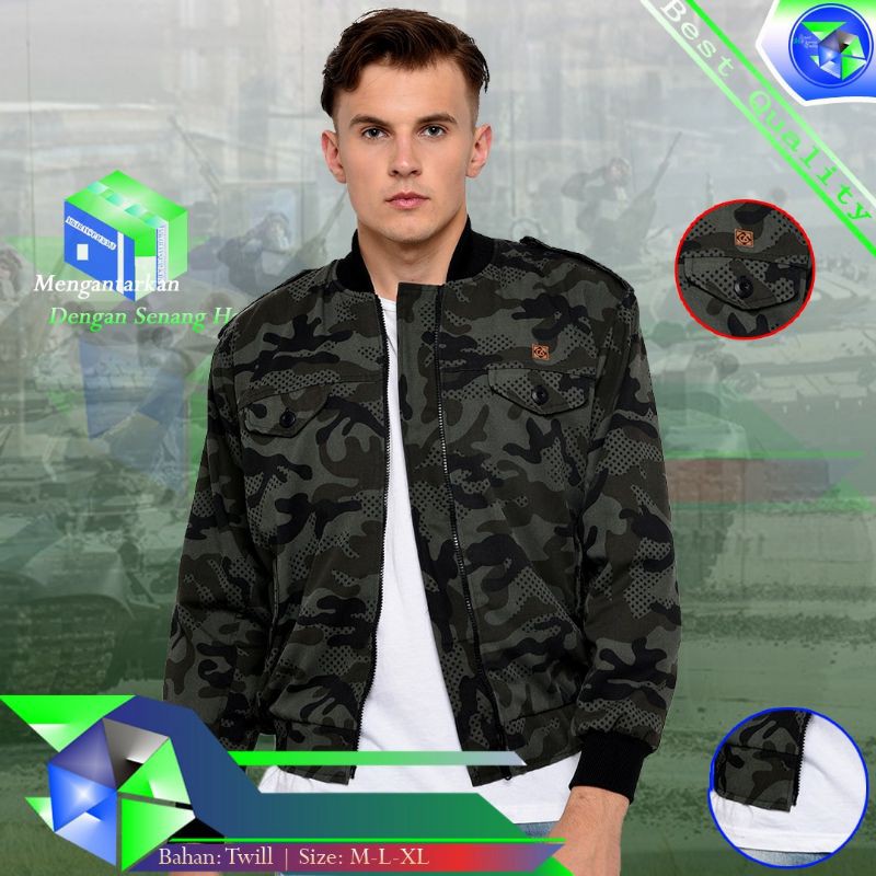 Jaket Army Pria || Jaket Tentara Pria || Jaket TNI Pria || Jaket Pria || NKTSH