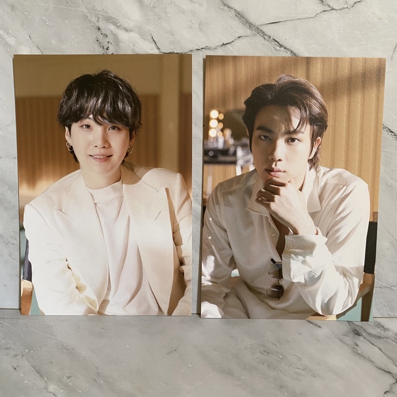 BTS memories 2021 memo 21 postcard jin suga yoongi seokjin official pc