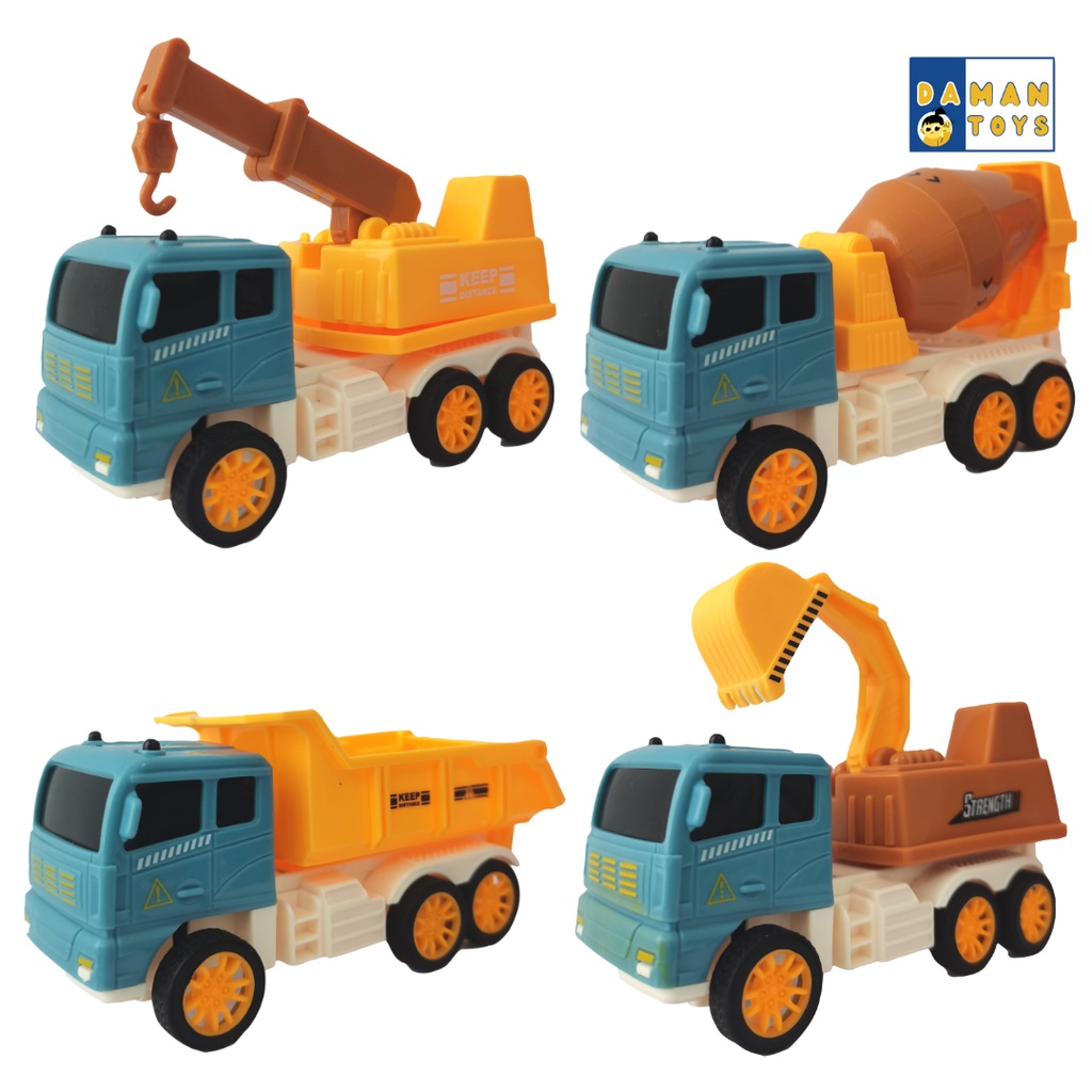 Mainan Mobil Diecast Truck Construction Alat Berat Engineer Excavator Metal Mainan Anak Laki Laki