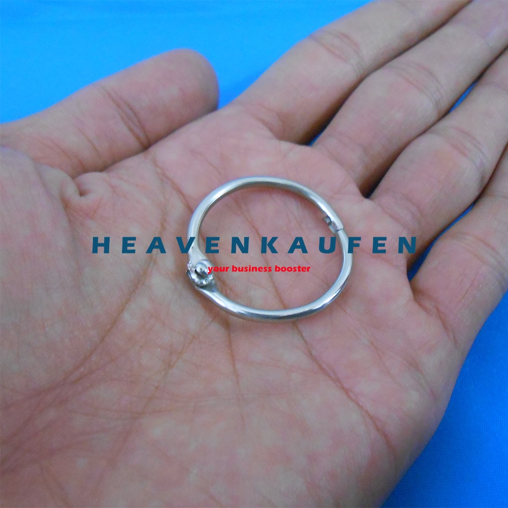 Ring Bulat Bukaan / Bisa Dibuka - Tutup Nikel Silver Diameter Lubang 2,5 cm Tebal 2 mm Type B Untuk DIY Craft Dll