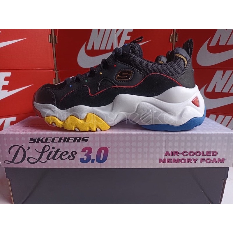 Skechers D'Lites 3.0 - Menlo Park Black/White Original