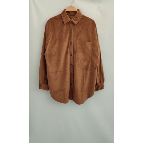 pocket oversized shirt/Corduroy import