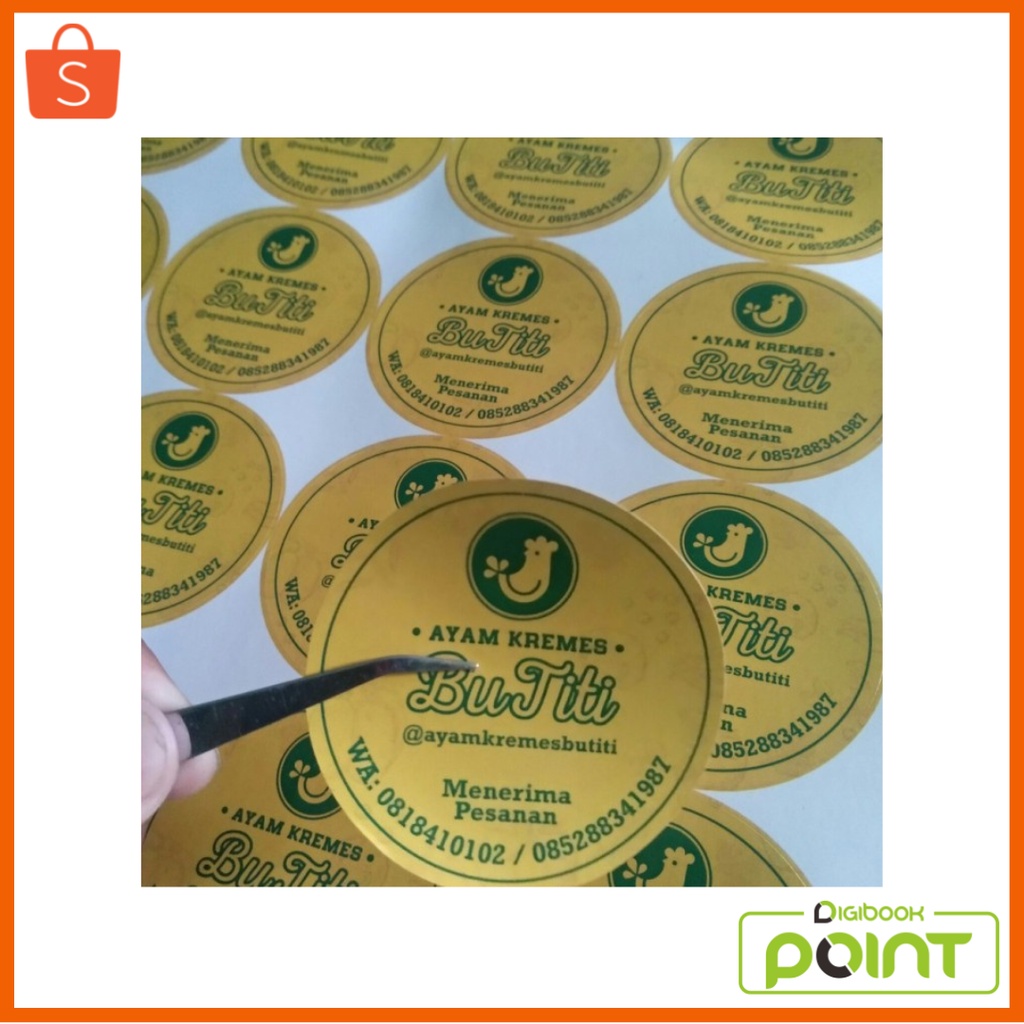 

CETAK PRINT STIKER VYNIL A3+ / STIKER LABEL KEMASAN - POTONG POLA